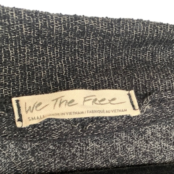 Free People Stay With Me Hacci Top Black Size Small - Picture 9 of 10